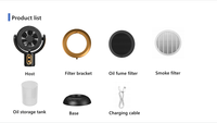Portable Range Hood, Low Noise, Table Mini Cooker, Hood Height, Angle Adjustment, Extractor Hood for Home Indoor BBQ & Hot Pot