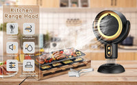 Portable Range Hood, Low Noise, Table Mini Cooker, Hood Height, Angle Adjustment, Extractor Hood for Home Indoor BBQ & Hot Pot