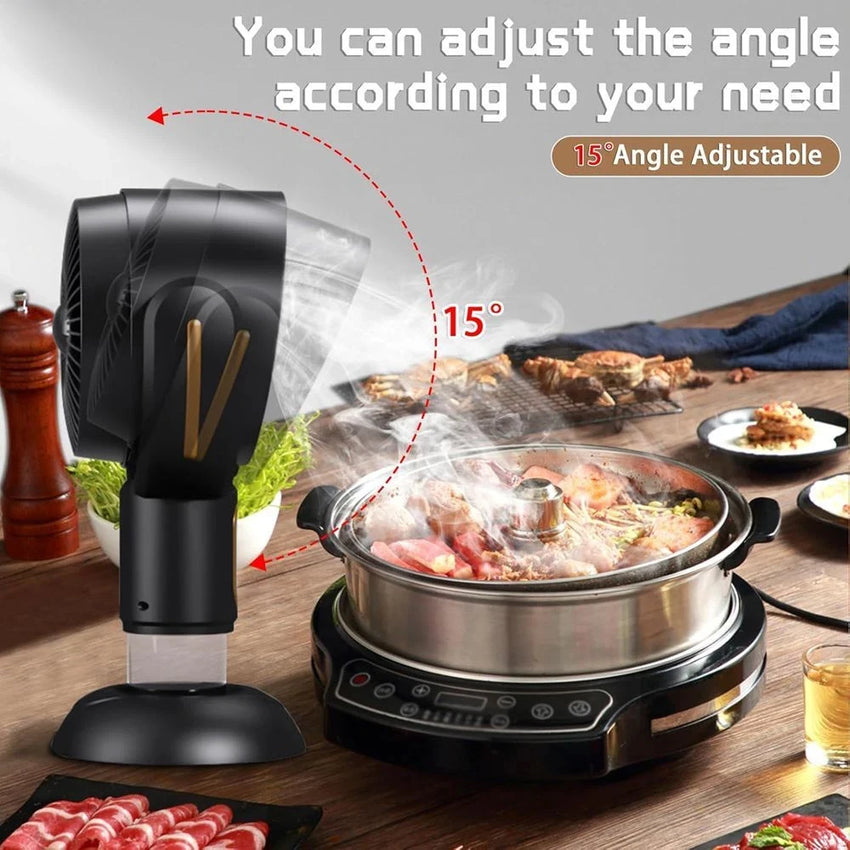 Portable Range Hood, Low Noise, Table Mini Cooker, Hood Height, Angle Adjustment, Extractor Hood for Home Indoor BBQ & Hot Pot