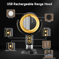 Portable Range Hood, Low Noise, Table Mini Cooker, Hood Height, Angle Adjustment, Extractor Hood for Home Indoor BBQ & Hot Pot