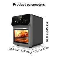 Visible Air Fryer Toaster Oven  All-in-One 10L Digital Air Fryer Toaster Oven with Baking Sheet 10 Presets Guided Cooking