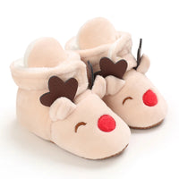Winter New Cute Cartoon Baby Booties Boy Girl Boots Cotton Soft-Sole Non-Slip Warm Toddler First Walkers Infant Crib Shoes