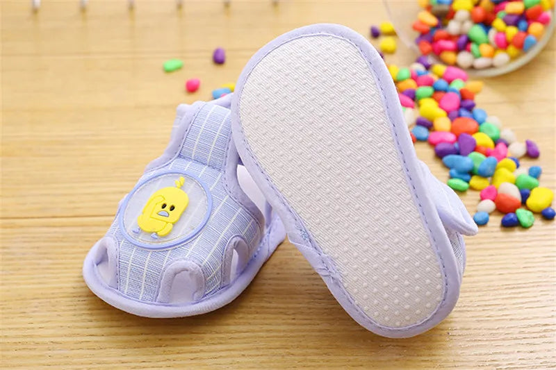 Summer Toddler Infant Kids Baby Cute Casual Princess Sandals Lovely Cartoon Soft Crib Shoes Boy Girls First Walkers Floor Shoe