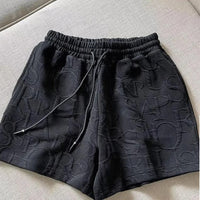 2 Piece Sets Womens Outfits Spring Fashion Skinny Hooded Short Jacket and Shorts Knitted Jacquard Designer Fall Women Clothing