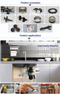 Home Appliance Kitchen Food Garbage Disposal Electric Waste Food Crusher Sink Grinder for Home
