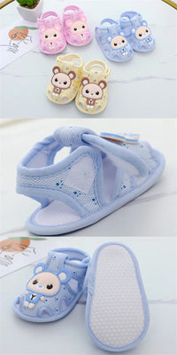 Summer Toddler Infant Kids Baby Cute Casual Princess Sandals Lovely Cartoon Soft Crib Shoes Boy Girls First Walkers Floor Shoe