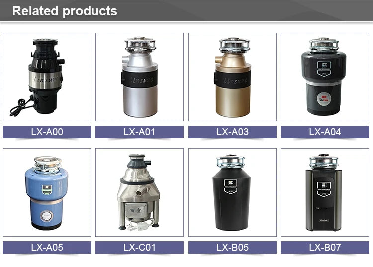 Home Appliance Kitchen Food Garbage Disposal Electric Waste Food Crusher Sink Grinder for Home