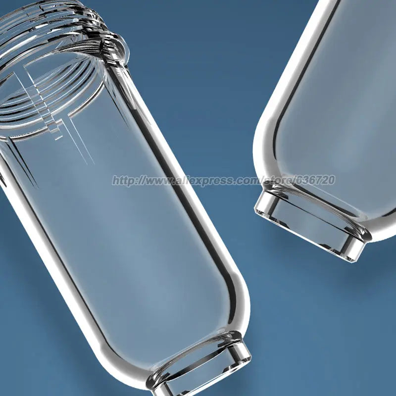 Reusable Spin Down Sediment Water Filter double-deck 40 Micron with Built-in Housing Scraper, Rotatable Head, Pressure Gauge