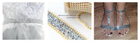 1 Yard Sewing Trim Crystal Motif Strass Hot Fix Rhinestone Tape Applicator Ribbon With Rhinestones Iron On Appliques For Dresses