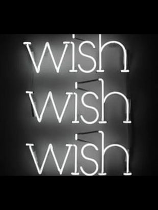 Neon Sign For WISH WISH Glass Tubes Lamp Beer Home Lamp HOPE great restaurant light advertise DESIGN Handmade light Wall Decor