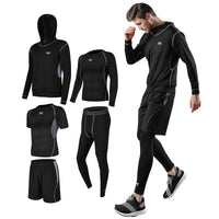 Running Fitness Clothing Sportswear Shirts Set Gym Hoodies Sports Wear Plus Size T-shirts  Jackets Men's Suits Workout Clothing