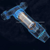 Reusable Spin Down Sediment Water Filter double-deck 40 Micron with Built-in Housing Scraper, Rotatable Head, Pressure Gauge