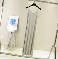 Spring Summer 2026 Woman Tank Dress Casual Modal Sexy Camisole Elastic Female Home Beach Dresses O-Neck Camis Sexy Dress
