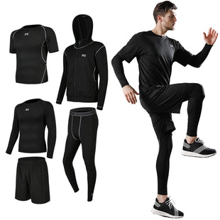 Running Fitness Clothing Sportswear Shirts Set Gym Hoodies Sports Wear Plus Size T-shirts  Jackets Men's Suits Workout Clothing