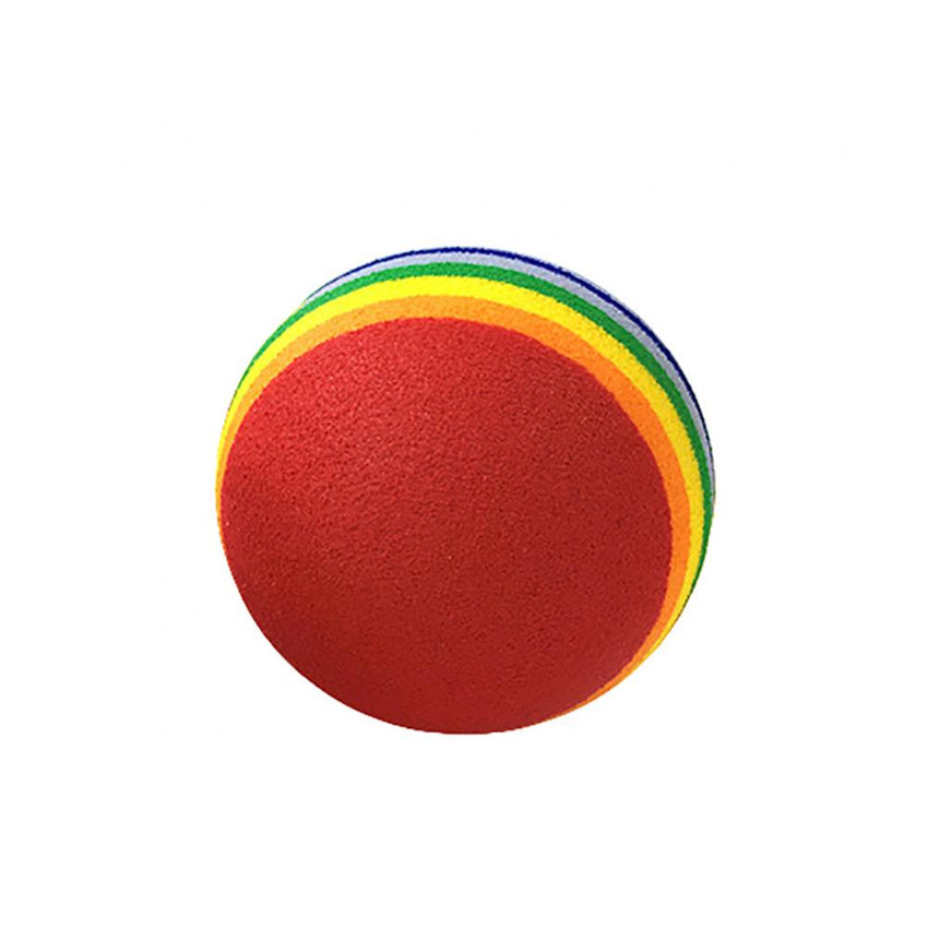 Colorful Cat Toy Ball Interactive Cat Toys Play Chewing Rattle Scratch Natural Foam Ball Training Pet Supplies