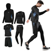 Running Fitness Clothing Sportswear Shirts Set Gym Hoodies Sports Wear Plus Size T-shirts  Jackets Men's Suits Workout Clothing