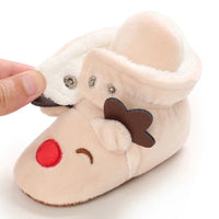 Winter New Cute Cartoon Baby Booties Boy Girl Boots Cotton Soft-Sole Non-Slip Warm Toddler First Walkers Infant Crib Shoes