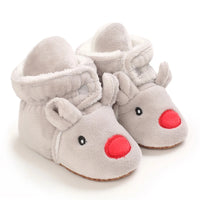 Winter New Cute Cartoon Baby Booties Boy Girl Boots Cotton Soft-Sole Non-Slip Warm Toddler First Walkers Infant Crib Shoes