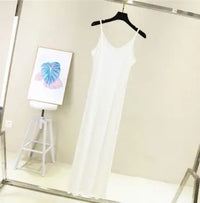 Spring Summer 2026 Woman Tank Dress Casual Modal Sexy Camisole Elastic Female Home Beach Dresses O-Neck Camis Sexy Dress