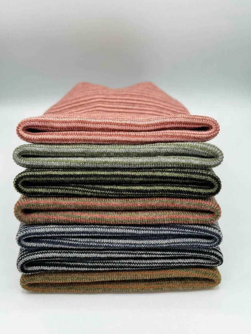 HAAKWEAR H-Stitch Cuffed Beanie - Trending Men’s & Women’s Beanie | Burgundy/Pink Contrast | Made in USA