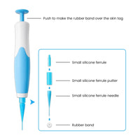 Auto Skin Tag Removal Tool Kit Painless Skin Label Mole Acne Wart Removal Pen with Cleansing Swabs Facial Skin Care Beauty Tool