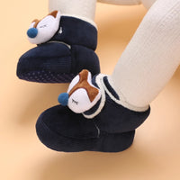 Winter New Cute Cartoon Baby Booties Boy Girl Boots Cotton Soft-Sole Non-Slip Warm Toddler First Walkers Infant Crib Shoes