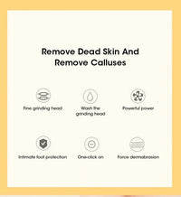 Electric Foot Grinder Automatic Foot Callus Rubbing Pedicure Rechargeable Dead Skin Callus Remover Feet Clean Care Machine