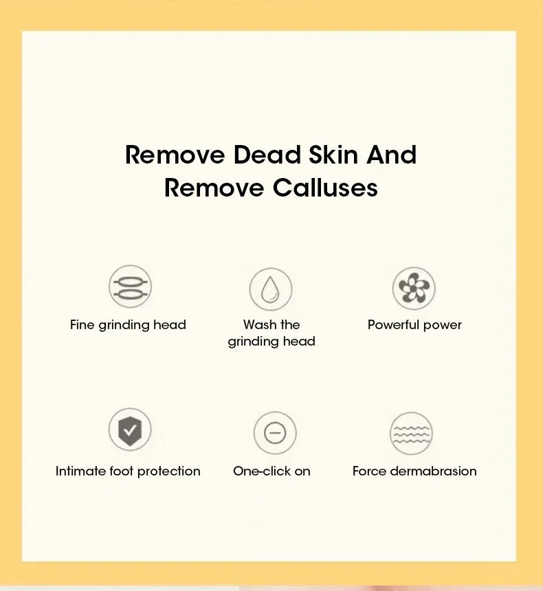 Electric Foot Grinder Automatic Foot Callus Rubbing Pedicure Rechargeable Dead Skin Callus Remover Feet Clean Care Machine