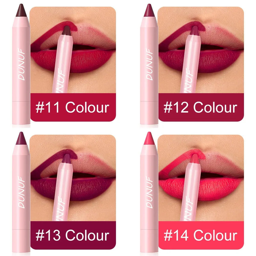 Nude Brown Lip Liner Pencil 18 Color Red Contour Tint Labial Makeup Waterproof Matte Lipstick Crayon Pen Lip Contouring Cosmetic