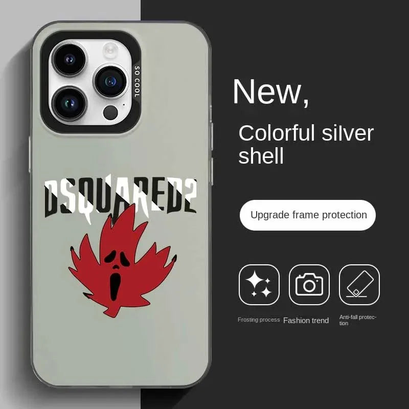 Luxury fashion Maple Phone Case For iPhone 17 17e 16e 16 15 14 13 12 11 mini Pro Max X XSMAX Air Plus Anti Fall Matte Back Cover
