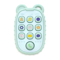 2024 New Baby Teether mobile phone Shape Silicone Teether Teething Toy Kids Sensory Educational Toy baby gift set