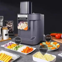 Commercial Vegetable Cutting Machine Automatic Vegetable Carrot Potato Chopper Slice Shred And Diced Quickly Cut Vegetables