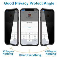 Magnetic Tempered Glass Privacy Metal Case For iphone 17 16 15 14 13 12 XR 11 ProMAX 16 E 360 Magnet Antispy Protective Cover