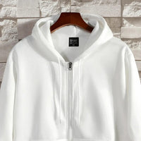 Zipper Hoodies Autumn Winter Men's New Long Sleeve Hooded Sweatshirt Fashion Casual Male Outfit Sportwear Loose Fit Clothes