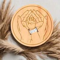 Newborn Hospital Engraved Keepsake Holder Personalized Baby Gift Memorial Pregnancy Wristband For Mother's Day & Father's Day