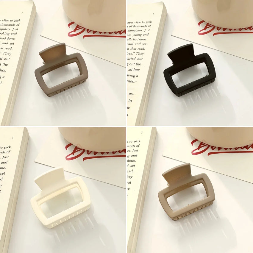 Women's Square Lightweight Hair Claw Clip Fashionable Elegant Hair Accessory Clip Suitable Hair Styling Makeup