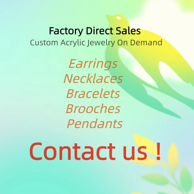 KUGUYS Fashion Acrylic Earrings Custom Trendy Jewelry