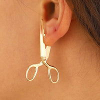 New Creative Retro Scissors Earrings for Women's Personalized Crowd Festival Gift Earrings