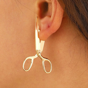 New Creative Retro Scissors Earrings for Women's Personalized Crowd Festival Gift Earrings