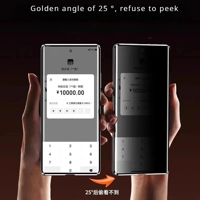 Metal Phone Case Double sided Temper Glass For Redmi Note 14 13 12 Pro Plus 5G Lens Protect Anti Peeping Spy Privacy Cover Cases
