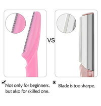 Portable Eyebrow Trimmer Blade Women's Face Shaver Safety Knife Makeup Scraper Hair Removal Tool for Eyebrow Epilation