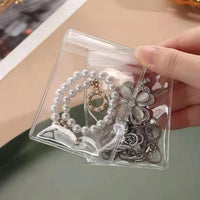 50/100/200pcs-Clear Earring Bags Waterproof Bags Thickened Reusable Storage Pouch for Jewelry Rings Necklace Bracelet
