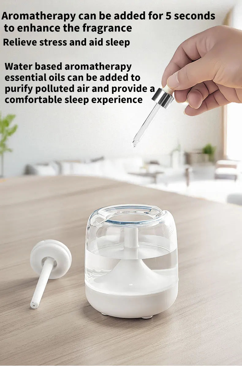 Mini humidifier colorful lamp small household spray aromatherapy machine, usb air humidifier for bedroom