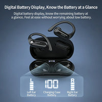 DACOM L19 Wireless Headphones Bluetooth 5.3 Earphones True with Mic Button Control Noise Reduction Earhooks Waterproof Headset