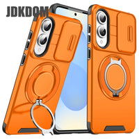 JDKDOM Push Window Case For Samsung S26 S25 Edge S24 S23 FE Plus Note 20 Ultra A57 A17 A07 A56 A36 A26 A16 A06 Bracket Cover
