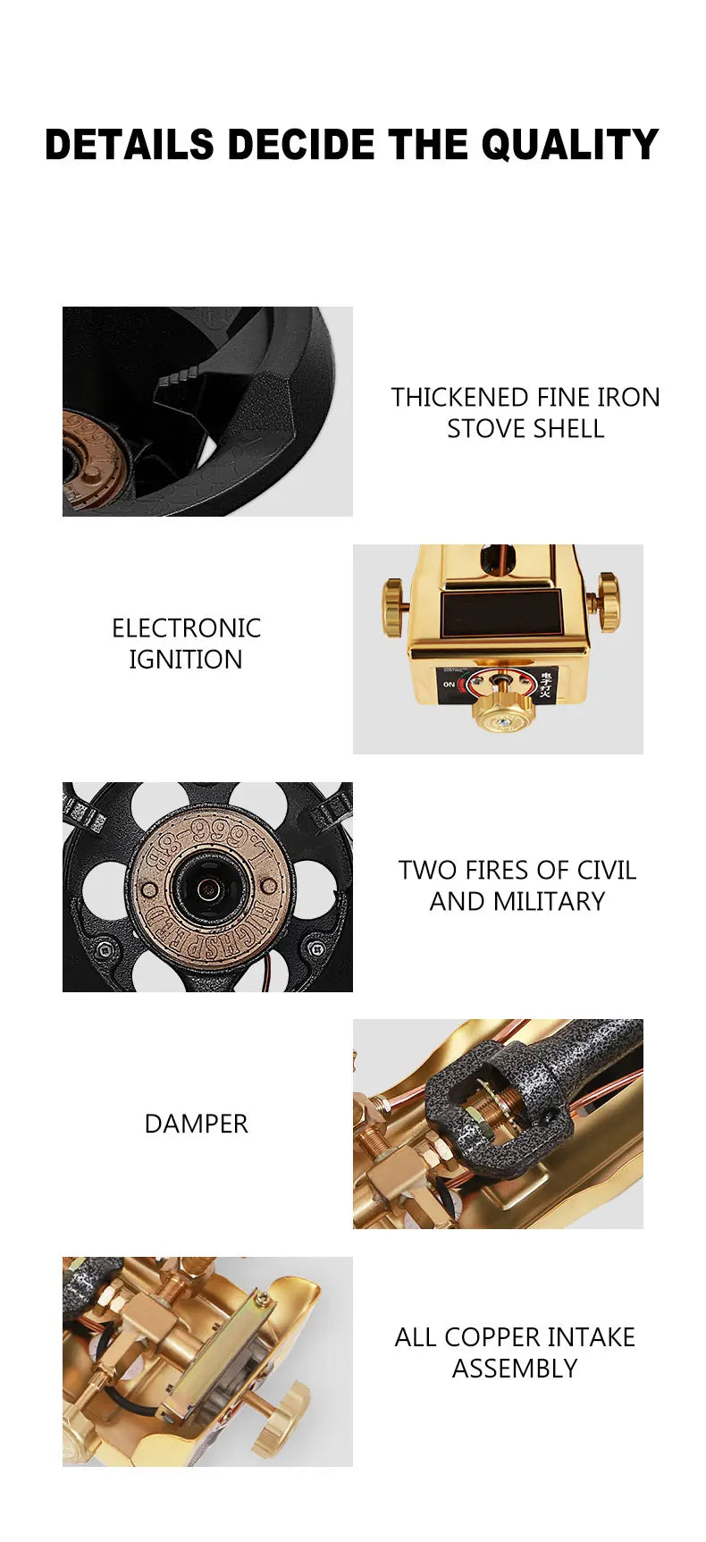 Energy-saving Kitchen Gas Stove Cooktop Hob Commercial Fierce Fire Gas Stove Single Gas Stove Liquefied Gas