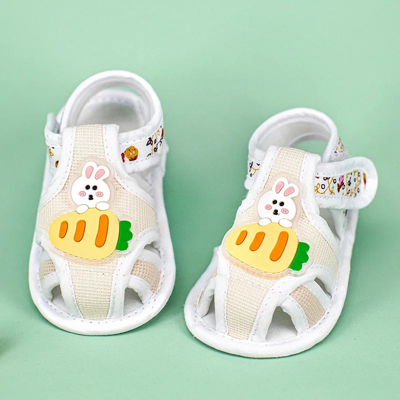 Summer Toddler Infant Kids Baby Cute Casual Princess Sandals Lovely Cartoon Soft Crib Shoes Boy Girls First Walkers Floor Shoe