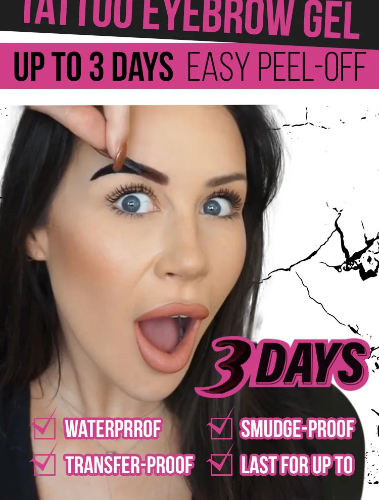 Peel-off Eyebrow Tearing Eyebrow Gel Tattoo Cream Dyeing Eyebrow Cream Tint Dye Semi-permanent Makeup Waterproof Beauty Supplies