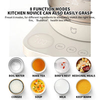 NEW Xiaomi S2 Multifunctional Health Pot kettle 1.5L Household Appliances 800W 304 Stainless Steel Heat Preservation