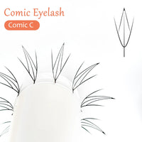 DIYDAY Comic Spire Eyelash Extension Premade Manga False Eyelashes Super Soft Light Feather-Feeling Anime Lashes for Makeup Tool